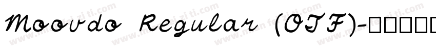 Moovdo Regular (OTF)字体转换